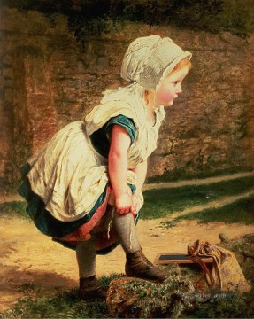 Child Painting - Wait for Me Sophie Gengembre Anderson child
